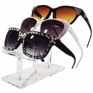 Fancy Acrylic Kính Hiển Thị Đứng Chủ Sunglasses Khung Risers Đối Với Eyewear Khung