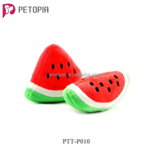 Peluş Meyve Karpuz Pet Köpek Molar Squeaky Oyuncaklar Chew - Product Image 2