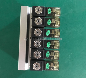XINYIPC 12V 24V forma <span class=keywords><strong>5</strong></span> 2 grupo 6 posição pneumático válvula solenóide <span class=keywords><strong>manifold</strong></span> - Product Image 3