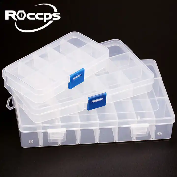 useful plastic divided storage box for