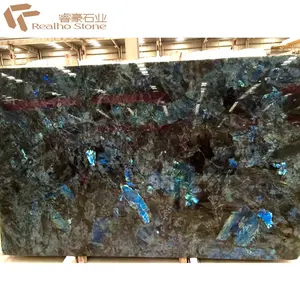 Labradorite Lemurian หินแกรนิตสีน้ำเงินสำหรับ Countertops ห้องครัว