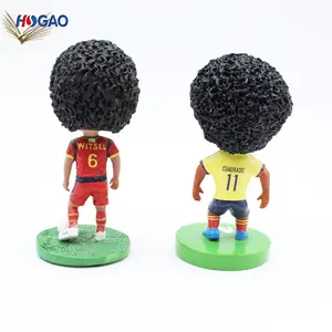 Colección de figuras de jugadores de fútbol, regalos y artesanías de cabeza de bobble, 2023 E