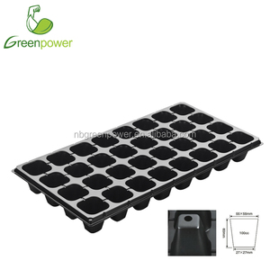 Plateau de semis en plastique réutilisable à 32 cellules pour l'agriculture en serre de légumes, plateaux pour semis - Product Image 3