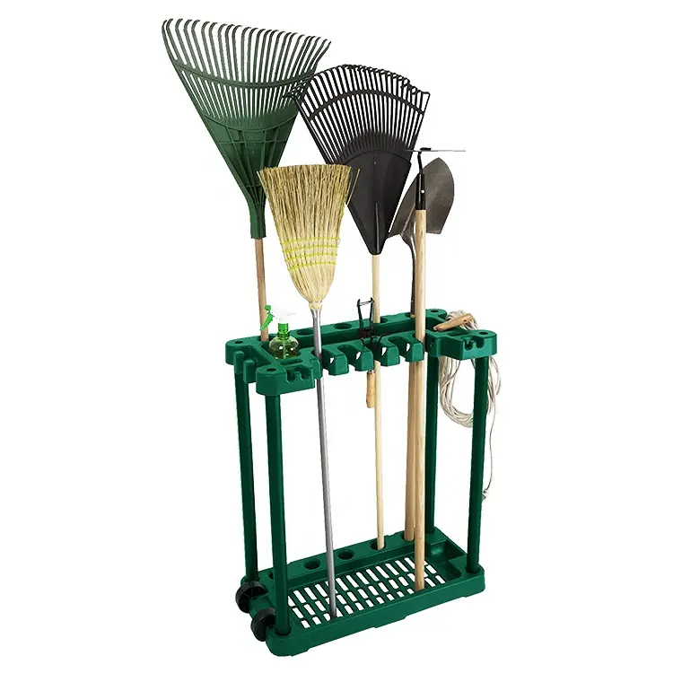 Зеленый полипропиленовый Угловой Инструмент, подвесной садовый держатель для инструментов