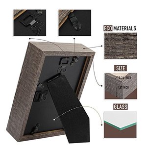 Marco <span class=keywords><strong>de</strong></span> caja <span class=keywords><strong>de</strong></span> <span class=keywords><strong>sombra</strong></span> <span class=keywords><strong>de</strong></span> madera vintage MDF con parte delantera <span class=keywords><strong>de</strong></span> vidrio - Product Image 3