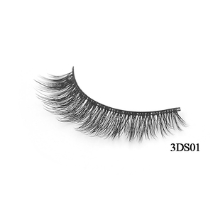 Cils magnétiques réutilisables Propre Marque en soie faits à la main/fiber/cils de vison 3D bande de Soie cils - Product Image 3