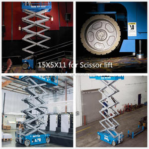 ANYGO marque PPFA pneus 15X5, Élévateur À Ciseaux roues pour Élévateurs À Ciseaux nacelles, plates-Formes de Travail aériennes etc - Product Image 6