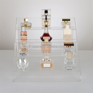 Acrylic Makeup Organizer <strong>Perfume</strong> Bottle Display Stand 2 Tier <strong>Perfume</strong> <strong>Tray</strong> - Product Image 4