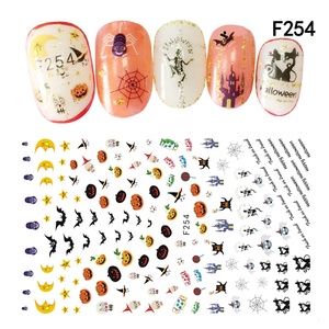Misscheering New <span class=keywords><strong>Skull</strong></span> pompak Halloween adesivi per <span class=keywords><strong>Nail</strong></span> Art decorazioni adesivi 3d salone di bellezza adesivi per unghie