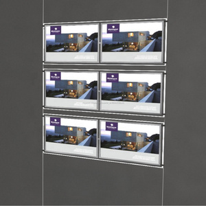 Nuevo diseño ferrocarril colgando de la ventana de la tienda pantalla accesorios <span class=keywords><strong>inmobiliaria</strong></span> signo marco - Product Image 4