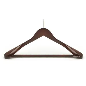 Assessed Supplier LINDON Coat and Suit Usage Closet Pin Crafted Wooden Hotel Anti-theft Hanger for Coat