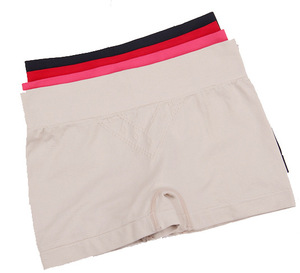 Boyshorts senza cuciture da donna all'ingrosso <span class=keywords><strong>buona</strong></span> elasticità mutande per rinforzare i fianchi modello solido stile quotidiano taglia unica - Product Image 5