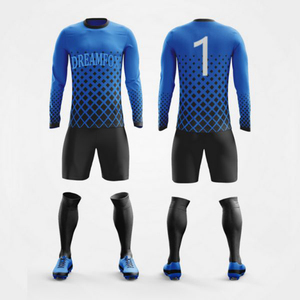 Seragam Tim Sepak Bola Grosir Custom OEM Jersey Sepak Bola Polos Set Jersey Sepak Bola Lengan Panjang Custom - Product Image 6