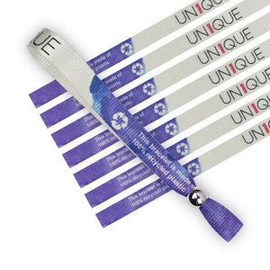 RPET geri dönüşümlü plastik özel logo baskı festivali bilekliği ile hızlı üretim çevre dostu geri dönüşüm RPET bileklik - Product Image 3