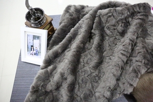 blanc/noir/gris long faux fourrure de renard manteau pour dame gilet <span class=keywords><strong>maison</strong></span> - Product Image 3