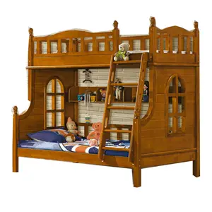 Mengesankan Pemuda Furnitur Kamar Tidur Kayu Anak Double Deck Bed