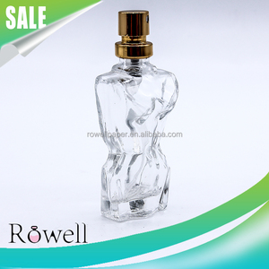Botella de cristal de <span class=keywords><strong>perfume</strong></span> con forma de cuerpo para mujer, única, 15ml, botella vacía de fragancia con pulverizador - Product Image 4
