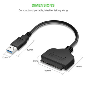 Haute Vitesse Usb 3.0 Vers Ide Sata <span class=keywords><strong>22</strong></span> Pin Adaptateur Câble - Product Image 5