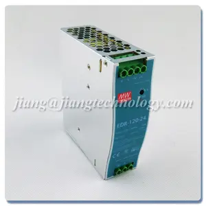 24VDC 전력 공급 회로 24V 5 Amp AC-DC 에 Meanwell 120 DIN 가로장 EDR-120-24 W 220VAC