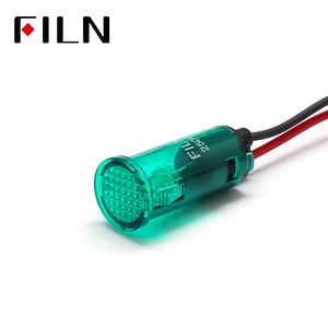 Luz Indicadora LED de Plástico <span class=keywords><strong>Flin</strong></span> de 12.5mm y 24v, Lámpara Indicadora LED Roja y Verde, Lámpara de Señalización LED - Product Image 2