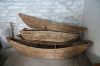 Bateau en bois de style chinois Antique, décoration artisanale de maison, vintage