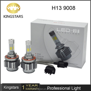 Venta caliente LED faro V8 H13 Hight luz 4000LM 6500 K color <span class=keywords><strong>blanco</strong></span> LED motocicleta 9008 coche LED luz <span class=keywords><strong>Mercedes</strong></span> faros - Product Image 1