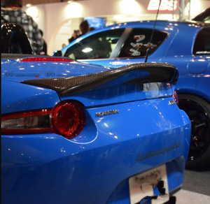 Aileron arrière de style LMS pour Mazda MX5 Miata ND RF, aileron de coffre en fibre de carbone, simple pont - Product Image 6