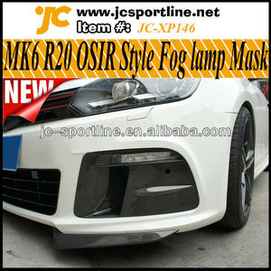 mk6 osir R20 Couverture de feux anti-brouillard carbono del coche luz niebla cubierta para vw golf vi r20 ajuste de parachoques - Product Image 1