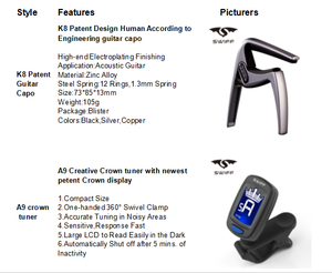 Accesorios de instrumento Musical, pinzas de <span class=keywords><strong>guitarra</strong></span> acústica de cambio rápido, Capo - Product Image 2