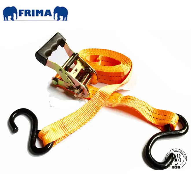 1.5''/1.5Ton/3m Light Duty Webbing Strap Polyester With S Hook Lashing Ratchet Tie Down