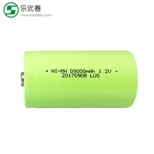 Baterai portabel isi ulang ukuran d NI-MH D9000mAh 1.2v Ni-MH D9000mAh 1.2V sel baterai