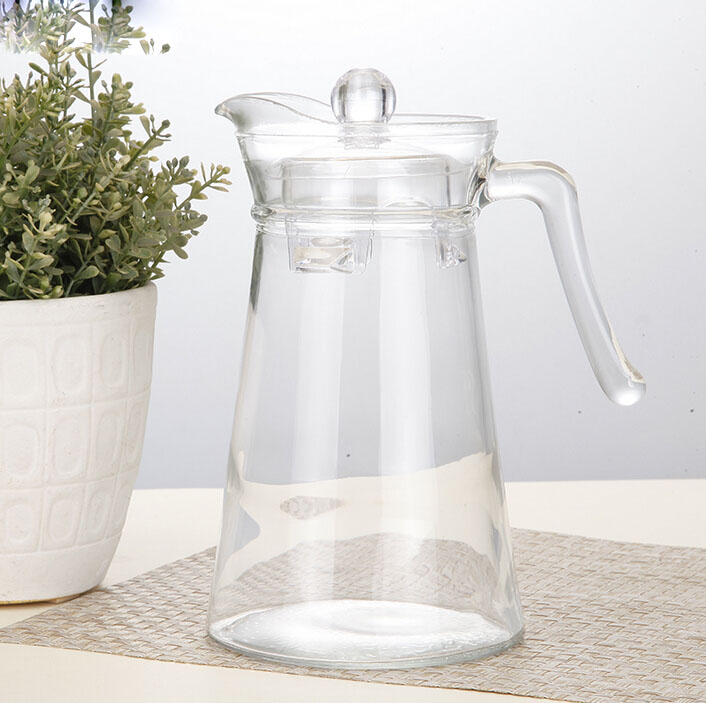 Haonai designed bulk 1.3L glass pitcher