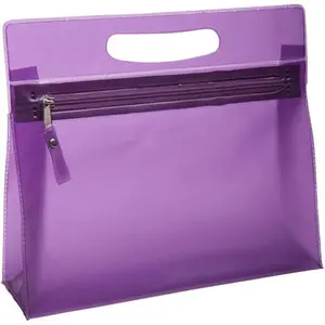 Heopono bolsa de cosméticos personalizável, barata, personalizável, transparente, de pvc, de boa qualidade, para mulheres, bolsa de maquiagem