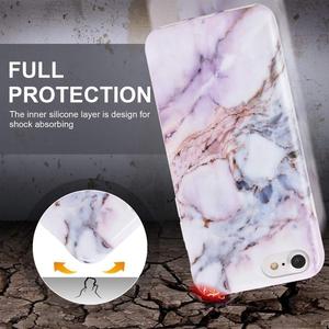 À Rose Étui Souple EN TPU IMD Impression Motif Marbre <span class=keywords><strong>Blanc</strong></span> Slim Fit Pression Sur Capot De Coque Arrière Dur Pour <span class=keywords><strong>iPhone</strong></span> <span class=keywords><strong>7</strong></span>/8 - Product Image 3