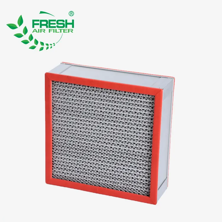 FRS-HD FRESH H13 fiberglass Aluminum frame deep pleat HEPA filter for cleaning room