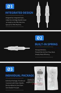 <span class=keywords><strong>Agujas</strong></span> de <span class=keywords><strong>Microblading</strong></span> desechables, Cartucho <span class=keywords><strong>Nano</strong></span> para máquina de maquillaje permanente - Product Image 3