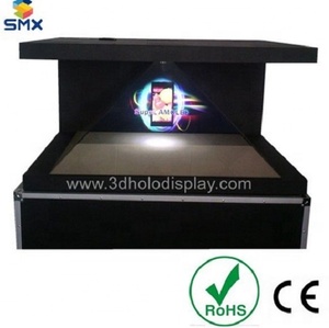 Boîte d'affichage <span class=keywords><strong>holographique</strong></span> 3D personnalisée en verre trempé à projection HD 270 degrés, <span class=keywords><strong>pyramide</strong></span>/boîte <span class=keywords><strong>holographique</strong></span> 3D, vitrine d'affichage <span class=keywords><strong>holographique</strong></span> - Product Image 2