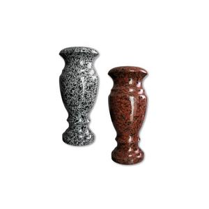 Vases en granit labradorite poli flammé de style européen naturel rouge gris noir pierres tombales de jardin extérieur monuments en gros - Product Image 2