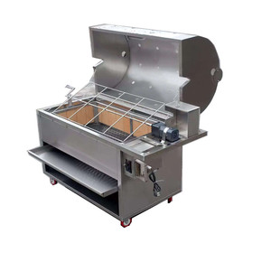 Nuovo Girarrosto Commerciale in Acciaio Inox ad Alta Efficienza per Agnello e Maiale, Griglia BBQ a Carbone - Product Image 1
