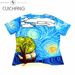 Nuevo diseño personalizado sublimación dibujos animados patrón de impresión camiseta - Product Image 2