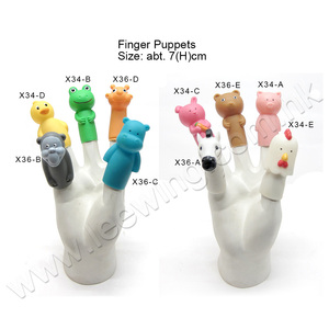 la costumbre de los animales para la educación de la familia y de plástico de fieltro títeres de dedo - Product Image 2