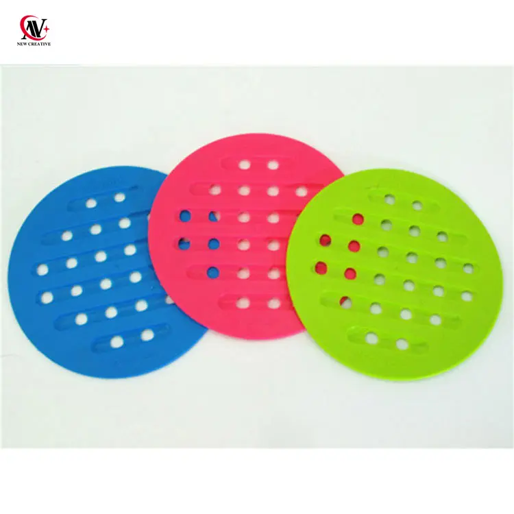 Premium Quality Round Cup Mat Silicone Rubber Coaster for Wine, Glass, Tea