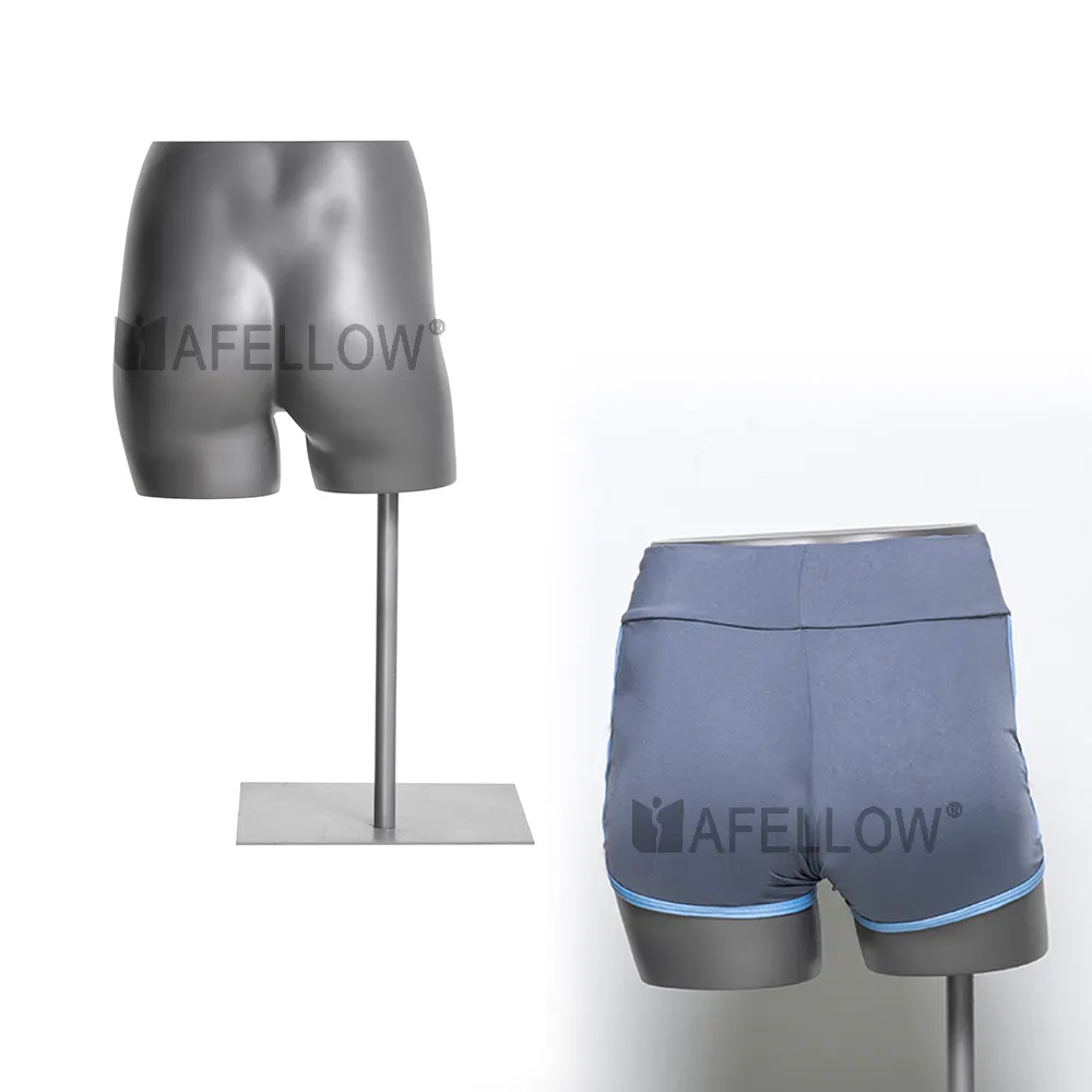 Fiberglas Hüfte Weibliche Schaufensterpuppe Torso mit basis für Frau Sport shorts hosen Display HEF-20