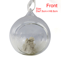Pièce de suspension d'arbre de Noël en résine personnalisée, mini boule de neige en verre accessoire décoratif, figurines d'animaux