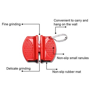 El Mejor <span class=keywords><strong>Afilador</strong></span> de Cuchillos Portátil del Mundo, Mini <span class=keywords><strong>Afilador</strong></span> de Cerámica de Dos Etapas con Varilla de Tungsteno para Cuchillos de Camping - Product Image 5