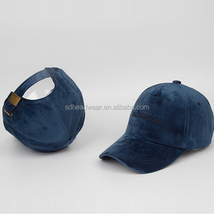 Thời Trang Giá Rẻ Men Bán Buôn Tùy Chỉnh Thêu Cha Bóng Chày Nhung Velour <span class=keywords><strong>Cap</strong></span> - Product Image 5