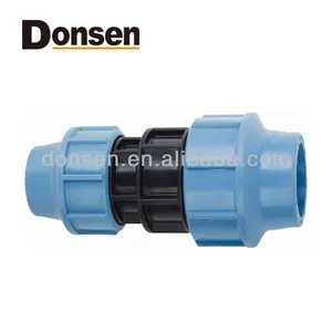 2014 Mengurangi Coupling PP Tabung PE Compression Fitting PP Fitting Pipa