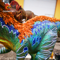 Équipement de parc à thème Jurassic Dinosaur World grandeur nature véritable dinosaure animatronique réaliste à vendre
