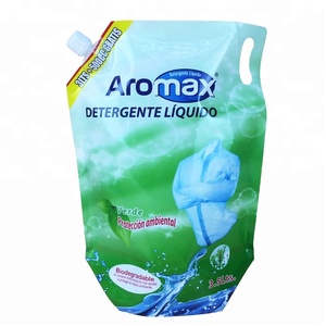 Lavado detergente líquido Caño Doypack bolsa de pico de plástico bolsas de suavizante de tela de embalaje con tapa - Product Image 1