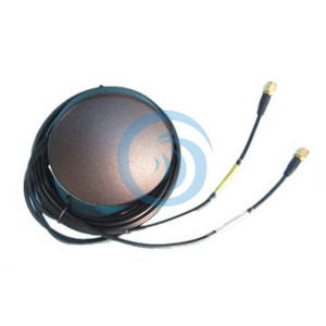 Magnétique Plat Active Externe GPS + <span class=keywords><strong>GSM</strong></span> de Suivi <span class=keywords><strong>Puce</strong></span> dôme combo Antenne, RG174/RG136/RG58 câble et SMA connecteur - Product Image 1